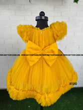 Load image into Gallery viewer, BT1292 Yellow Ruffles Frock
