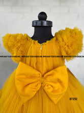 Load image into Gallery viewer, BT1292 Yellow Ruffles Frock

