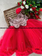 Load image into Gallery viewer, BT1049 Sequins Ruffle Party wear Frock
