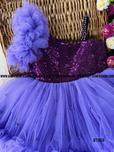 Load image into Gallery viewer, BT1050 Sequins Double Ruffle Birthday  Frock
