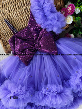 Load image into Gallery viewer, BT1050 Sequins Double Ruffle Birthday  Frock
