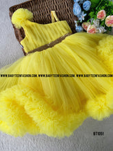 Load image into Gallery viewer, BT1051 One Side Shoulder Birthday Frock with Ruffles for Baby to Teenage Girls
