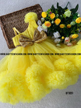 Load image into Gallery viewer, BT1051 One Side Shoulder Birthday Frock with Ruffles for Baby to Teenage Girls
