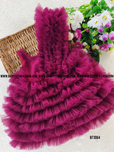 Load image into Gallery viewer, BT1064 Plum Perfection Party Dress - Layers of Love and Elegance
