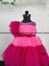 Load image into Gallery viewer, BT1260 Vibrant Fuchsia Flair Dress - Let Her Shine at Every Party!
