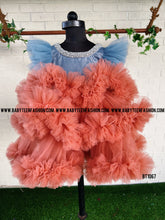 Load image into Gallery viewer, BT1067  Heavy Bouncy Party wear Outfit For Birthday Girls
