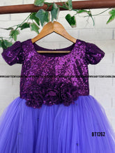 Load image into Gallery viewer, BT1262 Lavender Party wear Frock
