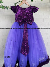 Load image into Gallery viewer, BT1262 Lavender Party wear Frock
