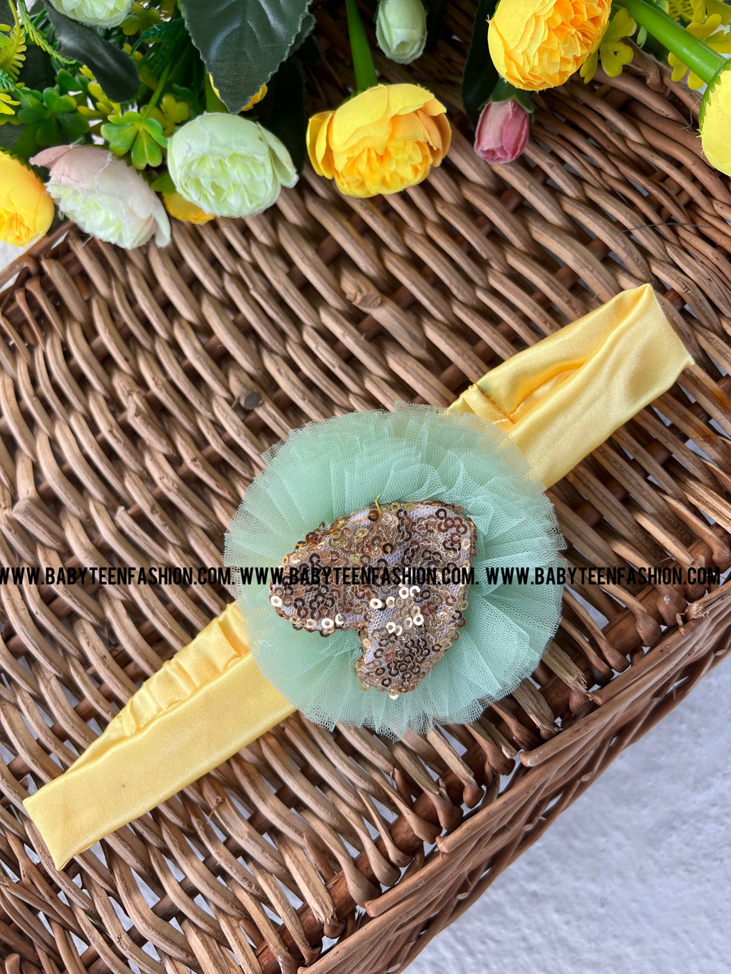 FLOWER HEADBAND WITH LOVE