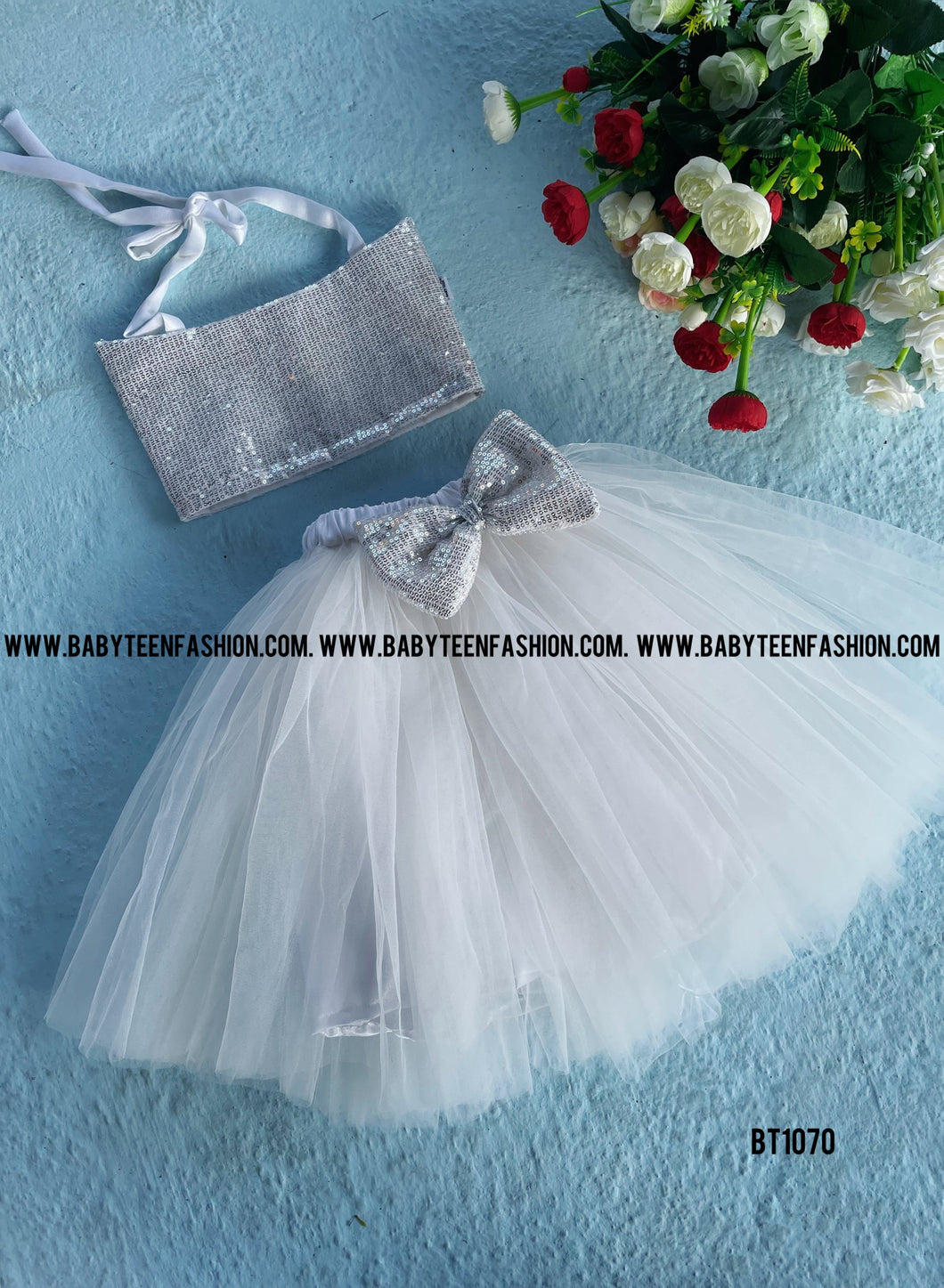 BT1070 Semi Party wear Crop Top