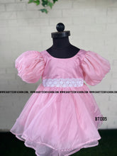Load image into Gallery viewer, BT1305 Pink Fully Sleeves  Semi Partywear Frock
