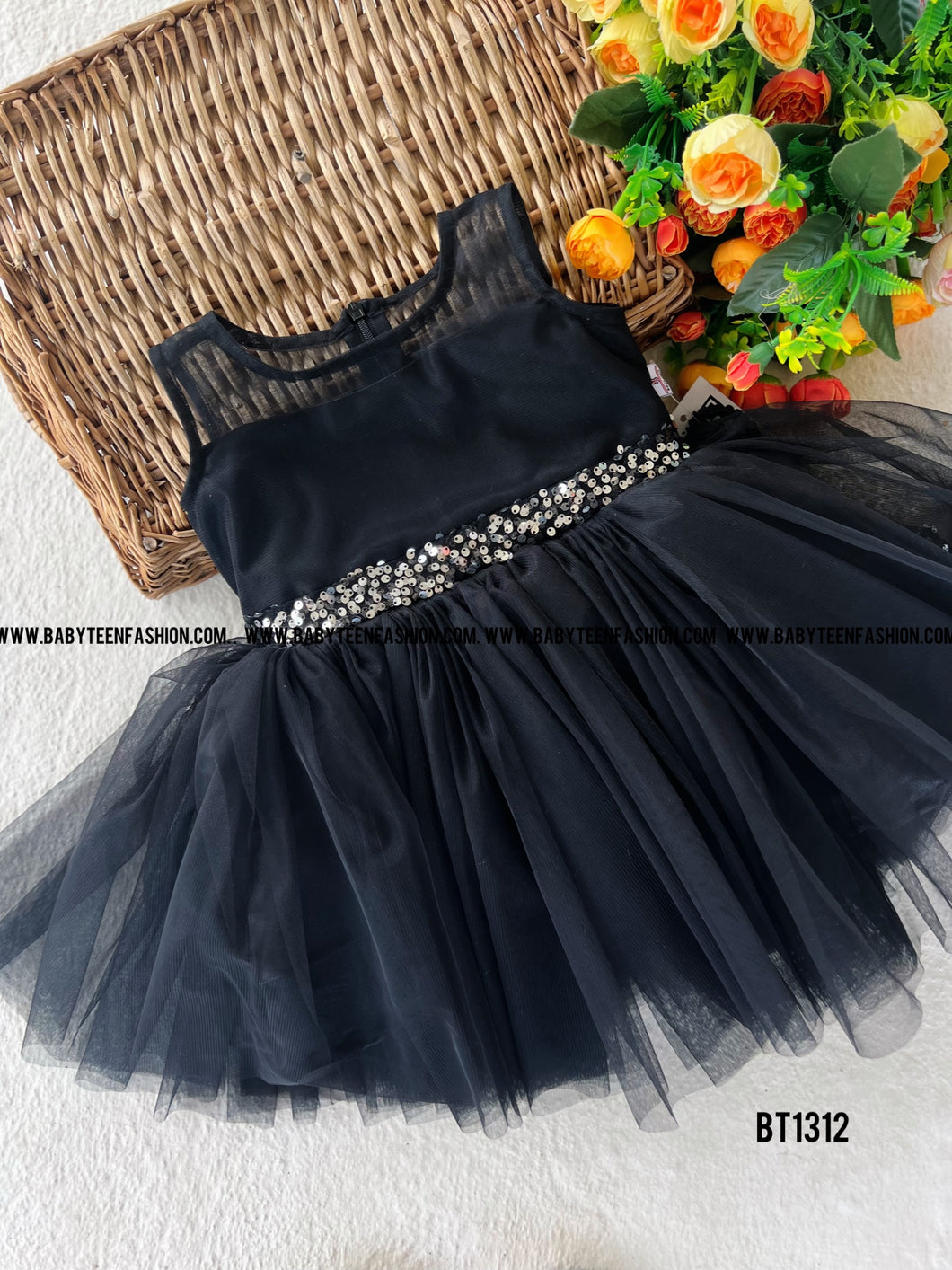 BT1312 Midnight Charm Frock – Elegance in Every Twirl