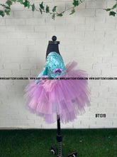 Load image into Gallery viewer, BT1319 Lavender Blue Pearl work Yoke Frock
