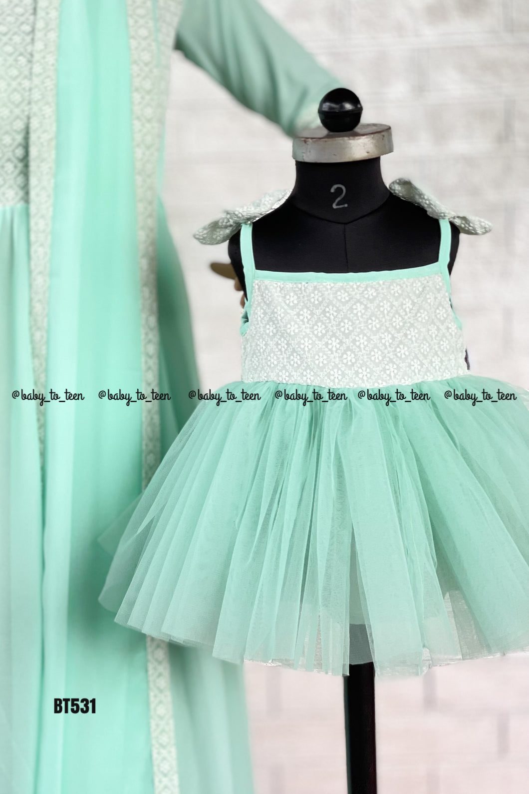 BT531 Pastal Green Frock