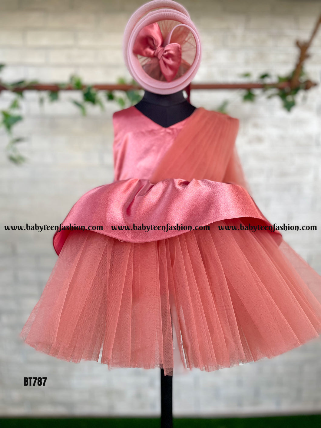 BT787 Peach Blossom Celebration Dress