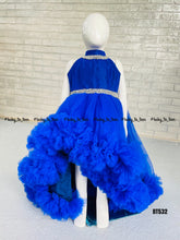 Load image into Gallery viewer, BT532 High Low Royal Blue Frock for Birthday
