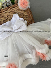 Load image into Gallery viewer, BT798 White flower Frock
