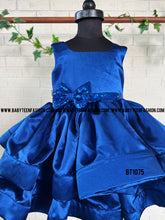 Load image into Gallery viewer, BT1075 Royal Rhapsody: Sapphire Elegance Party Gown for Trendsetting Tots
