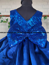 Load image into Gallery viewer, BT1075 Royal Rhapsody: Sapphire Elegance Party Gown for Trendsetting Tots
