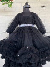 Load image into Gallery viewer, BT794 Black Full Sleeves Frock
