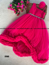 Load image into Gallery viewer, BT805 Designer One Shoulder Partywear Highlow Birthday Frock
