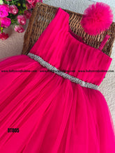 Load image into Gallery viewer, BT805 Designer One Shoulder Partywear Highlow Birthday Frock
