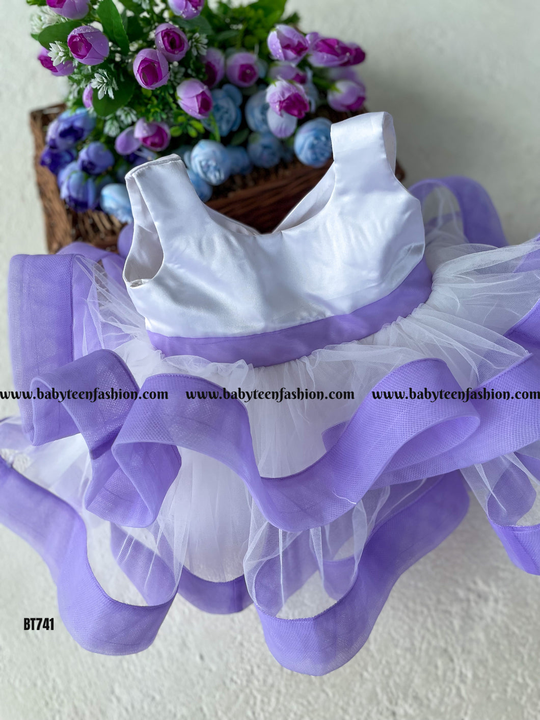BT741 Lavender Dream Dress - A Whimsical Celebration Wear