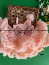 Load image into Gallery viewer, BT807 Double Bow Ruffle Gown
