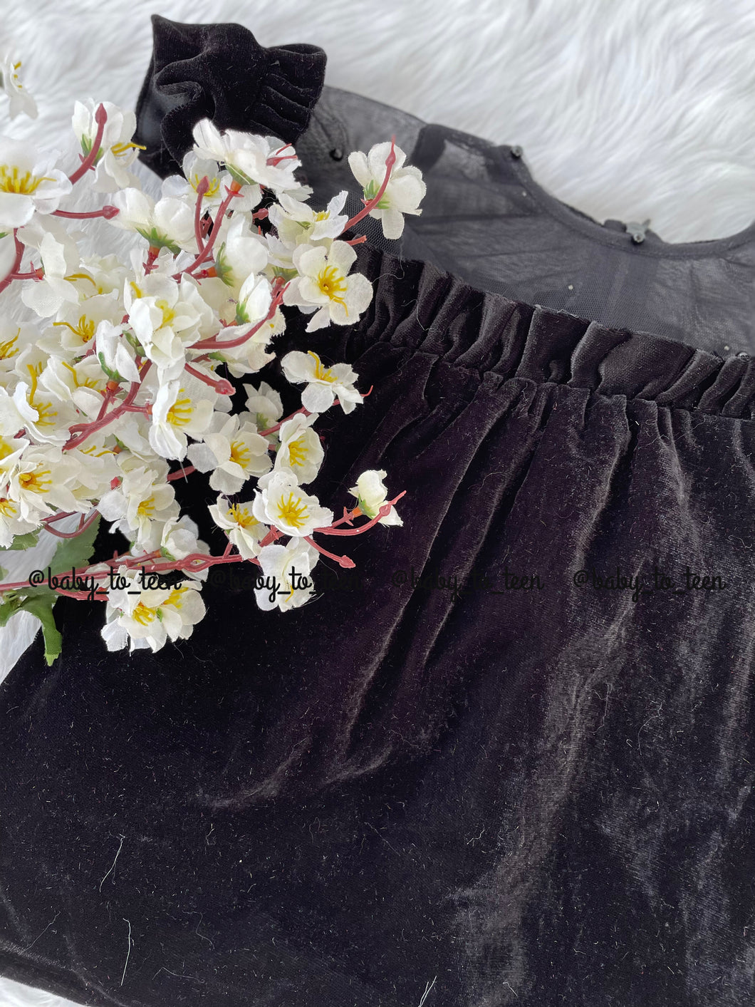 BT468Velvet Aline Frock