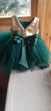 Load image into Gallery viewer, BT187 Gold and Green Combination Birthday Party wear Outfit for Baby Girls
