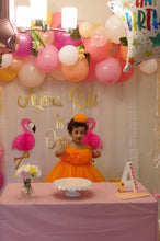 Load image into Gallery viewer, BT281 Single Color Tulle Sleeveless Frock With Heart Shaped Ruffles On Yoke Birthdays

