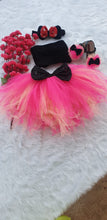 Load image into Gallery viewer, BT379 Pink Black Retro Frock
