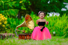 Load image into Gallery viewer, BT379 Pink Black Retro Frock
