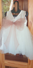 Load image into Gallery viewer, BT268 Elegant Baptism Frock with Pearl Intrications for Baby Girls

