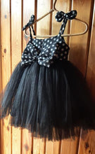 Load image into Gallery viewer, BT010 Polka Dots Semi Partywear Sleeveless Frock With Bunny Ears and Tulle Skirting
