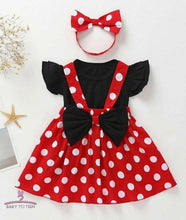 Load image into Gallery viewer, BT036 Mickey Mouse Themed Polka Pinafore with Velvet Top
