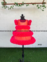 Load image into Gallery viewer, BT1322 See through Pink Gown For Kids
