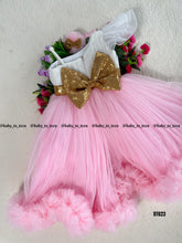 Load image into Gallery viewer, BT623 White Pink Highly Frock
