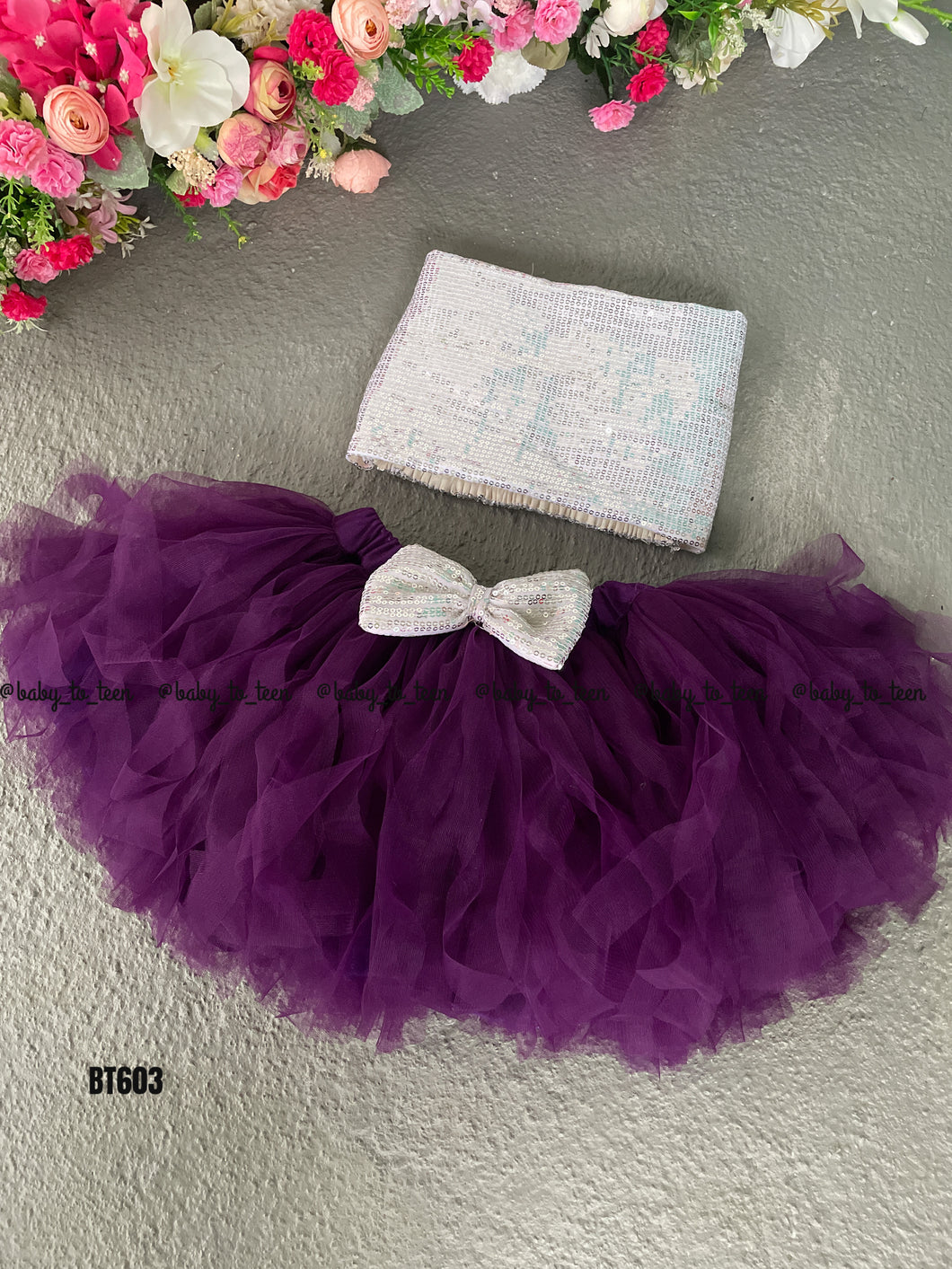 BT603 Enchanted Evening Skirt - Royal Amethyst Shimmer