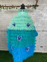 Load image into Gallery viewer, BT614 Luxury Partywear Sequence Butterflies Detachable Trail  For Theme Birthdays
