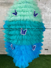 Load image into Gallery viewer, BT614 Luxury Partywear Sequence Butterflies Detachable Trail  For Theme Birthdays
