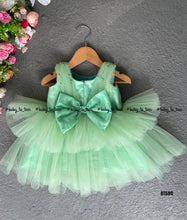 Load image into Gallery viewer, BT590 Sleeveless Pleated Party Wear Frock With Pearl Embellishment
