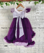 Load image into Gallery viewer, BT594 High Low Ruffle Birthday Party Wear Frock
